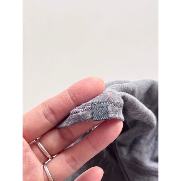LULULEMON Breeze Through Nebula Grey Burnout Jersey Cropped Twist Tank, Size S - Picture 10 of 12